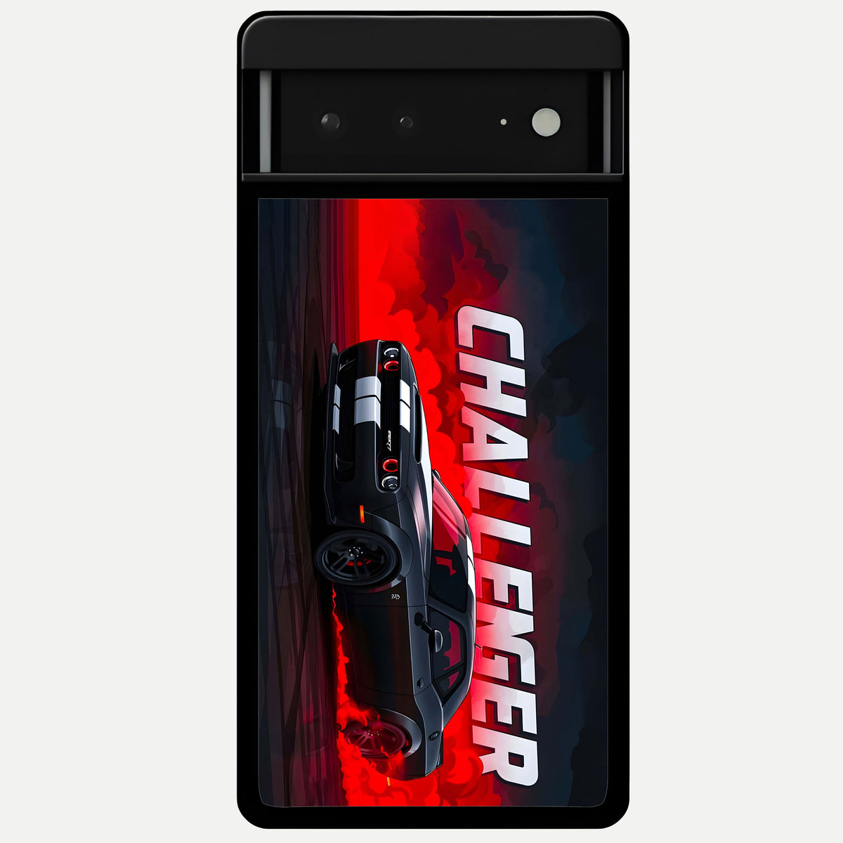  Crimson Challenger Fury Glass Case For Google Pixel 6A back cover – full design glossy printed glass finish
