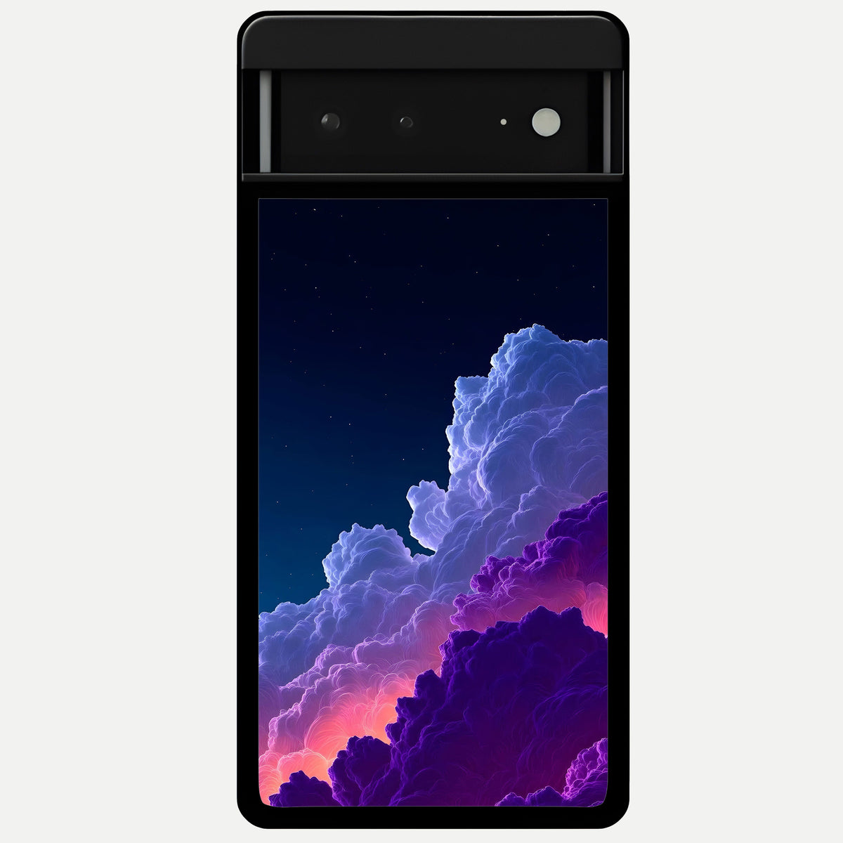  Dreamy Cloud Skies Glass Case For Google Pixel 6A back cover – full design glossy printed glass finish