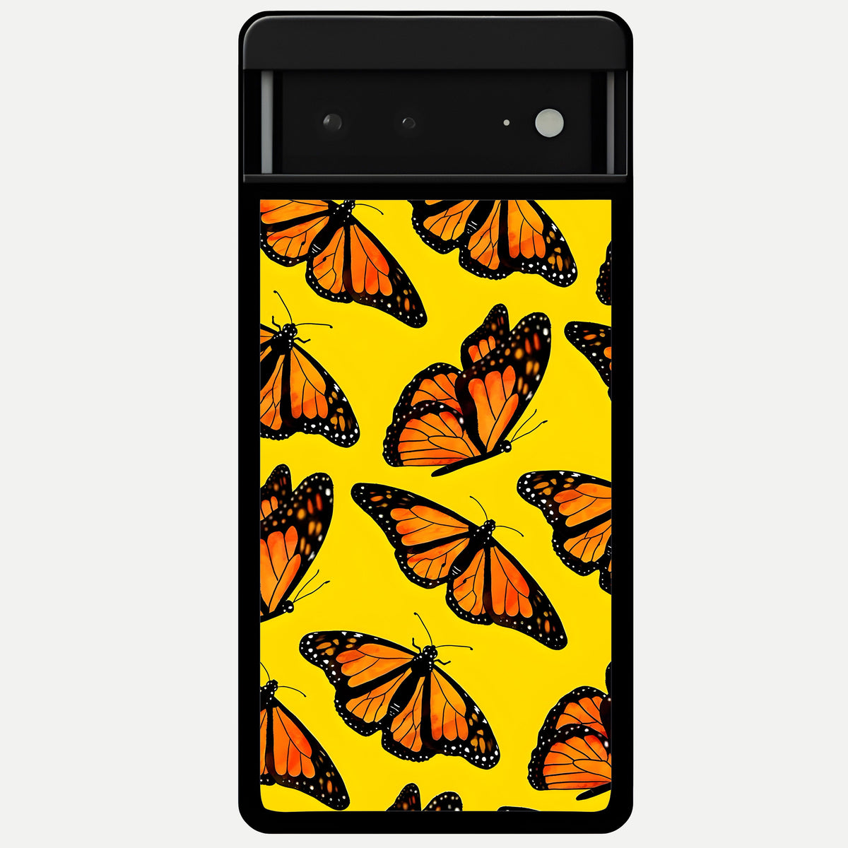  Golden Wing Flight Glass Case For Google Pixel 6A back cover – full design glossy printed glass finish