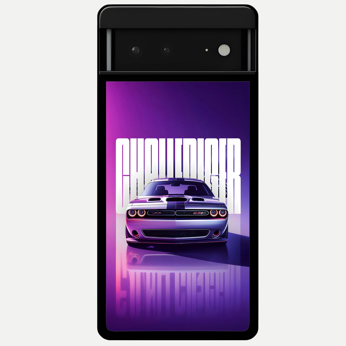  Midnight Muscle Ride Glass Case For Google Pixel 6A back cover – full design glossy printed glass finish