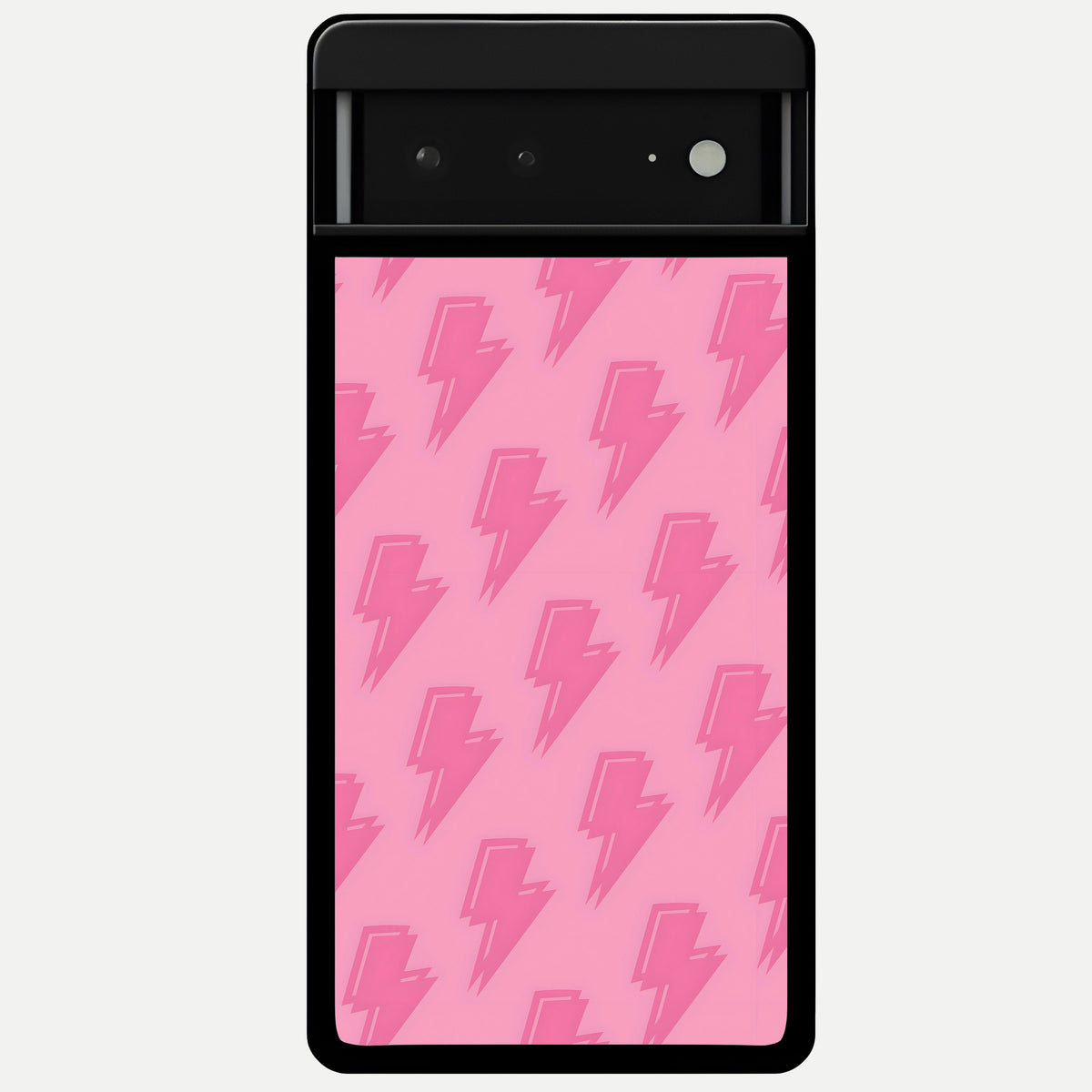  Pink Moo Magic Glass Case For Google Pixel 6A back cover – full design glossy printed glass finish