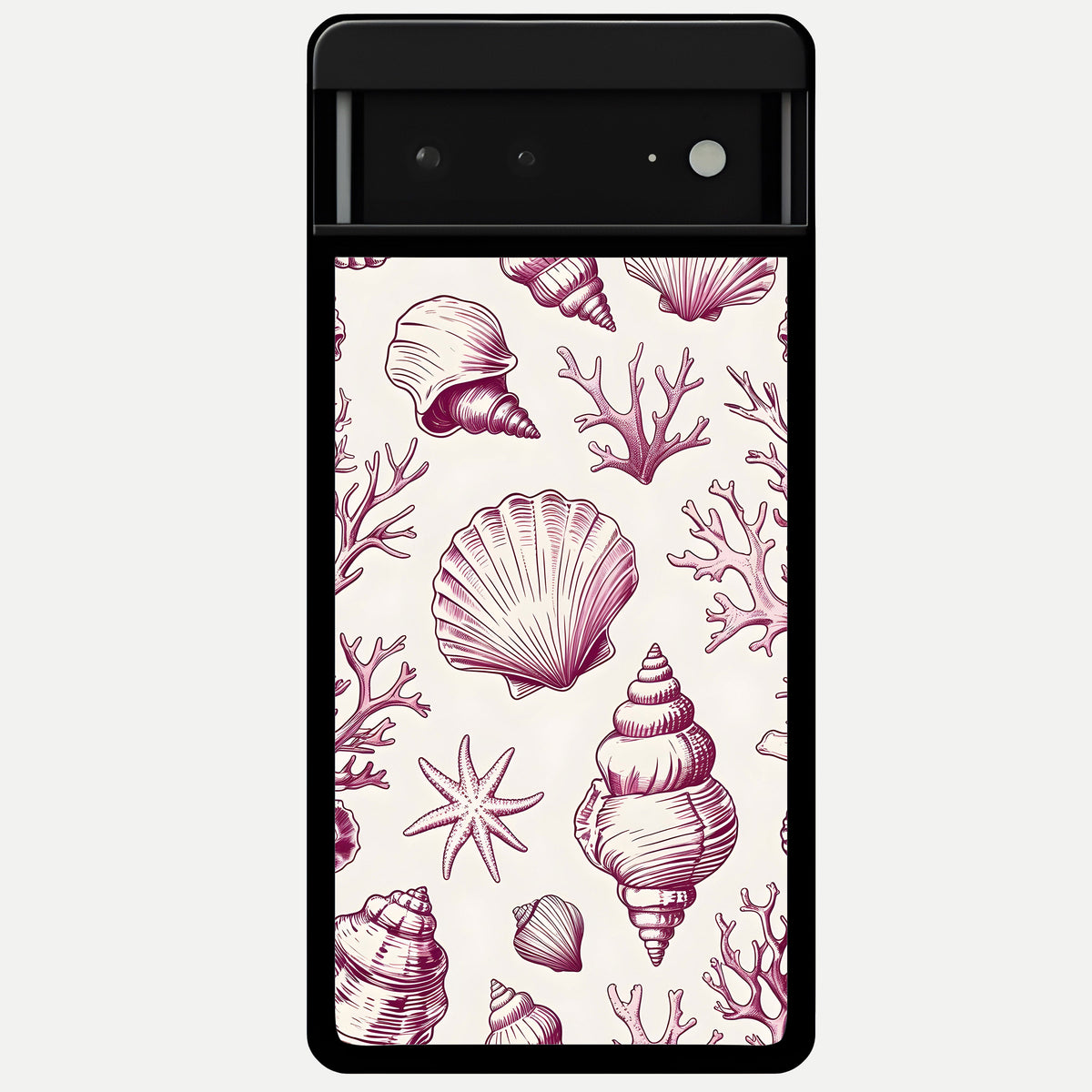  Pink Power Sparks Glass Case For Google Pixel 6A back cover – full design glossy printed glass finish