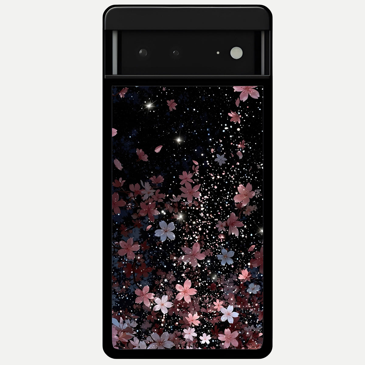  Starlit Flower Dreams Glass Case For Google Pixel 6A back cover – full design glossy printed glass finish