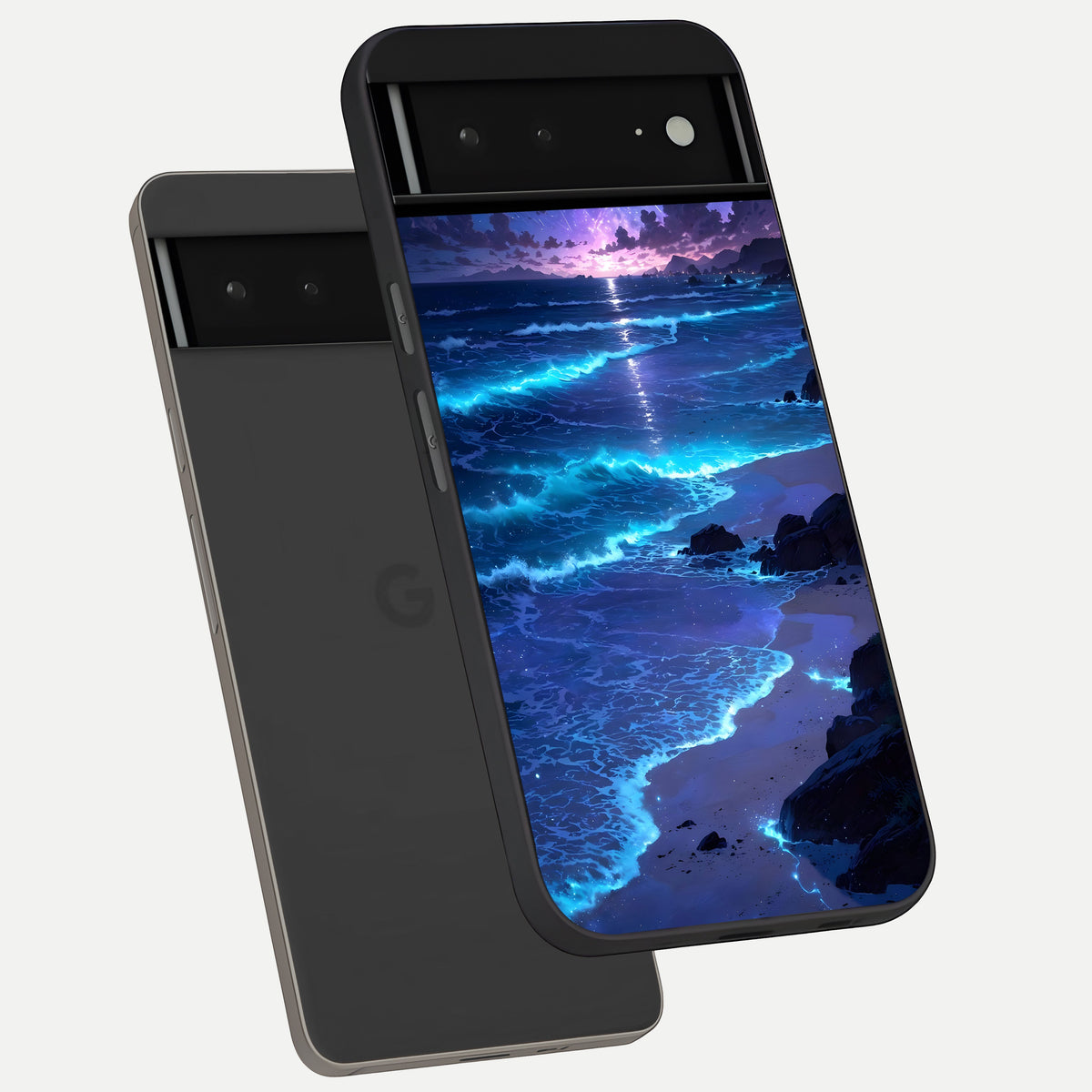  Classic Damn Look phone case For Google Pixel 6A showing premium glass back cover with detailed artwork