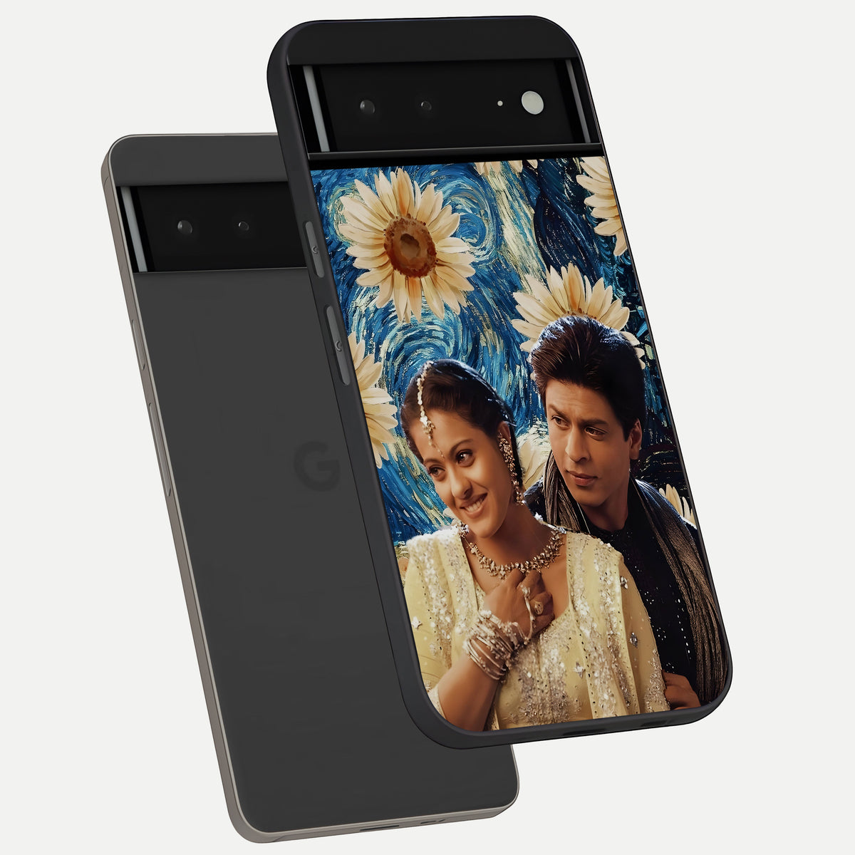  Eternal Love Story phone case For Google Pixel 6A showing premium glass back cover with detailed artwork