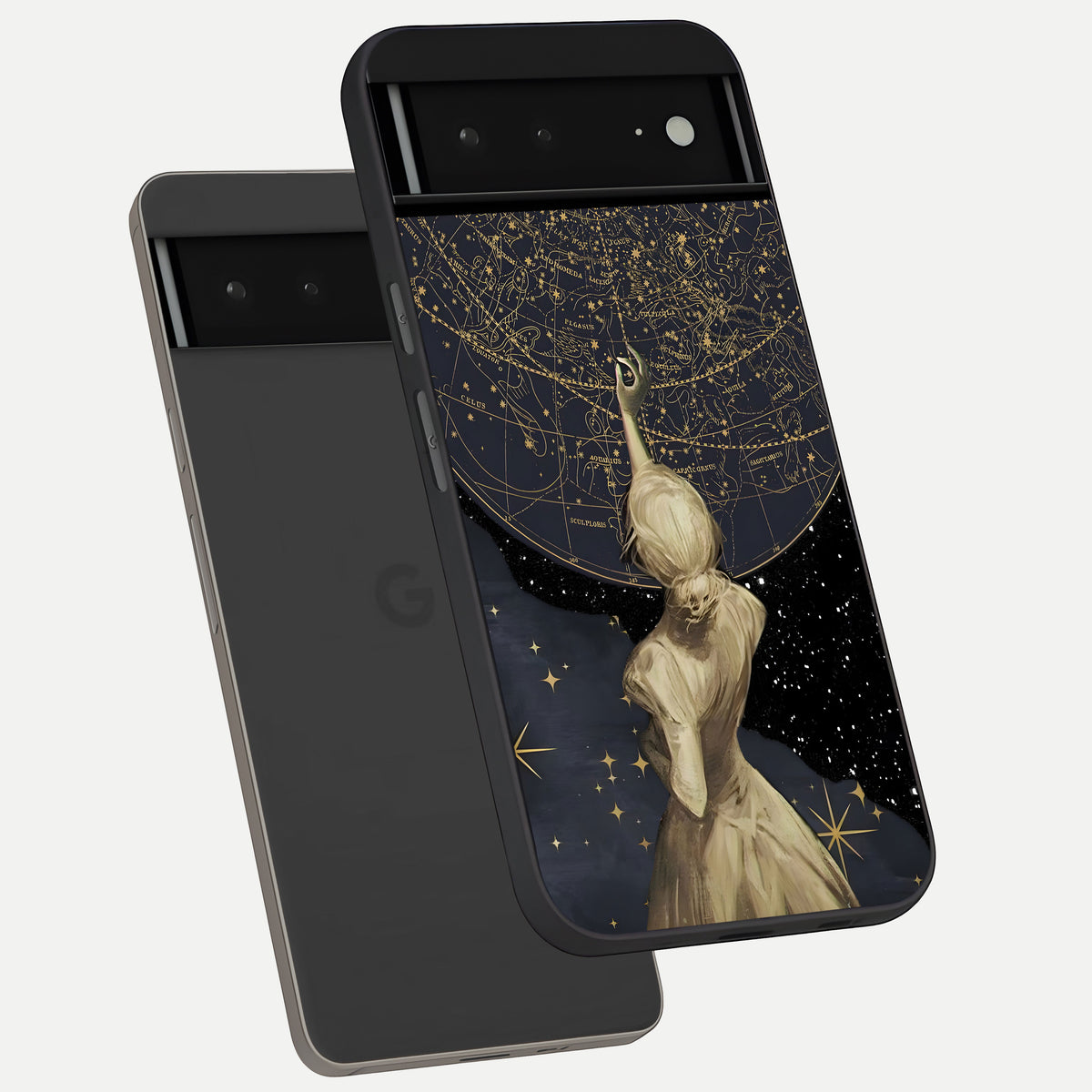  Taylor Swift Girl phone case For Google Pixel 6A showing premium glass back cover with detailed artwork