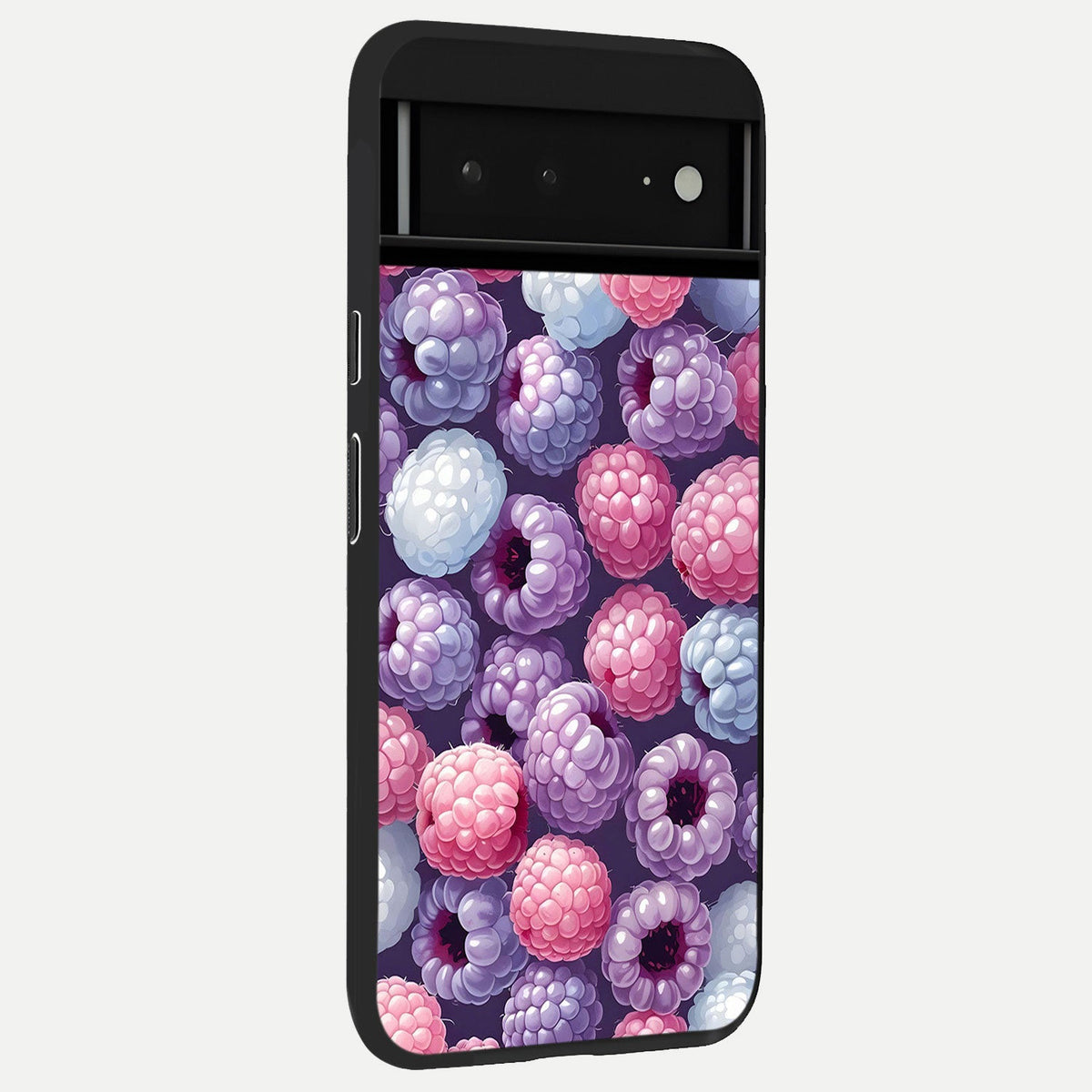  Berry Candy Pop back cover For Google Pixel 6A slim fit glass case with vibrant aesthetic design