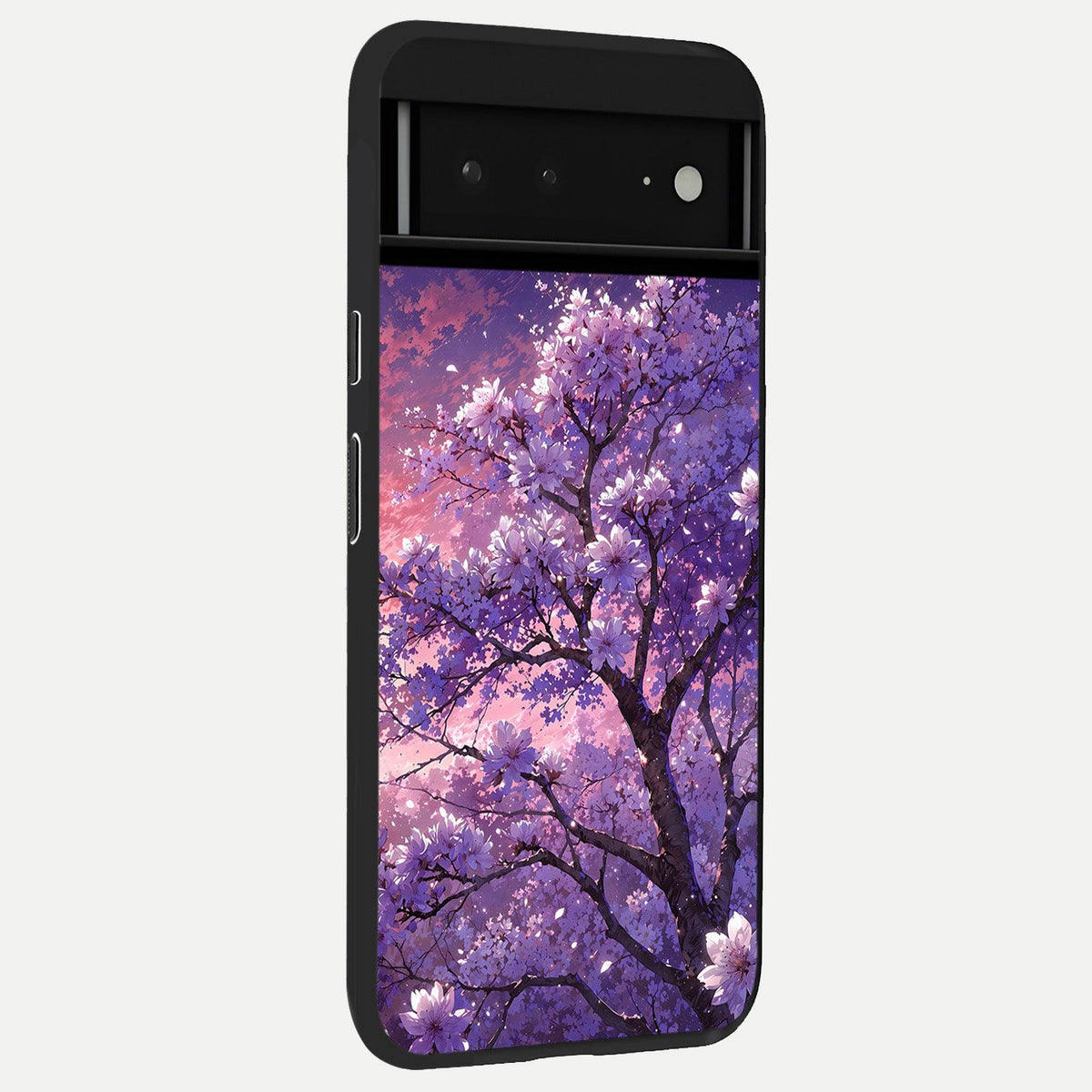  Blossom Tree back cover For Google Pixel 6A slim fit glass case with vibrant aesthetic design