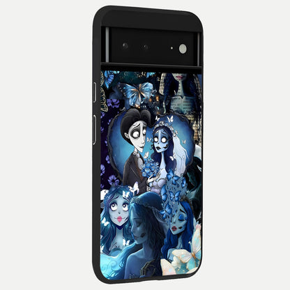  Butterfly Ghost Soul back cover For Google Pixel 6A slim fit glass case with vibrant aesthetic design