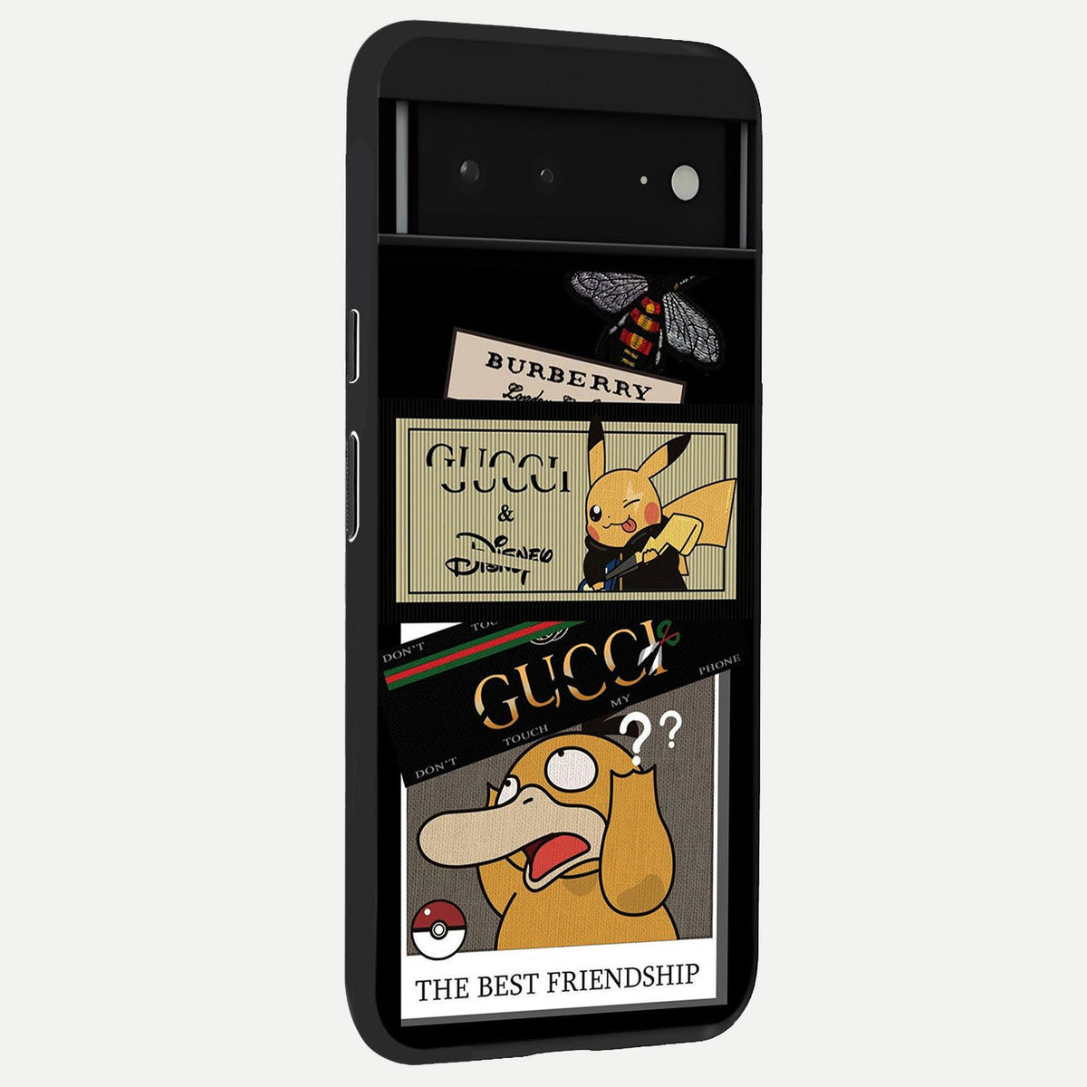  Cartoon Brand Play Mashup back cover For Google Pixel 6A slim fit glass case with vibrant aesthetic design
