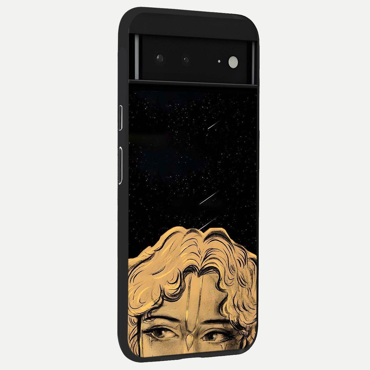  Celestial Gods Plan back cover For Google Pixel 6A slim fit glass case with vibrant aesthetic design