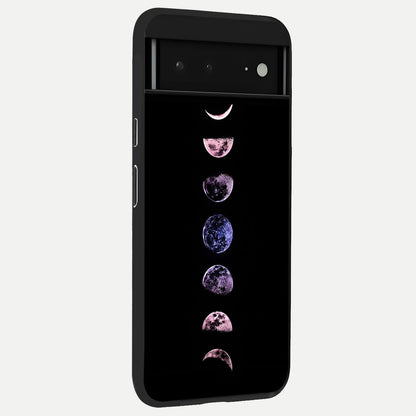  Crimson All Planets back cover For Google Pixel 6A slim fit glass case with vibrant aesthetic design