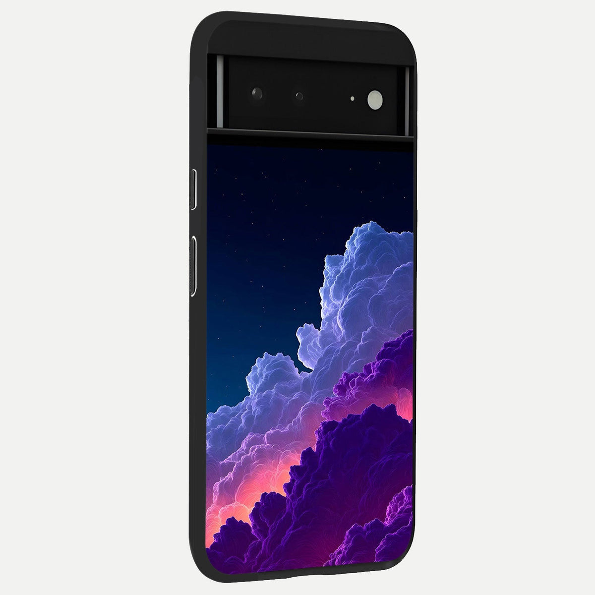  Dreamy Cloud Skies back cover For Google Pixel 6A slim fit glass case with vibrant aesthetic design