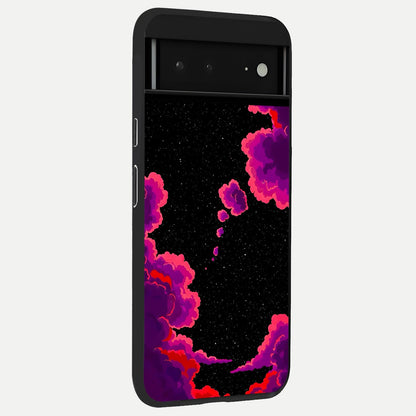  Galaxy Dream Space back cover For Google Pixel 6A slim fit glass case with vibrant aesthetic design