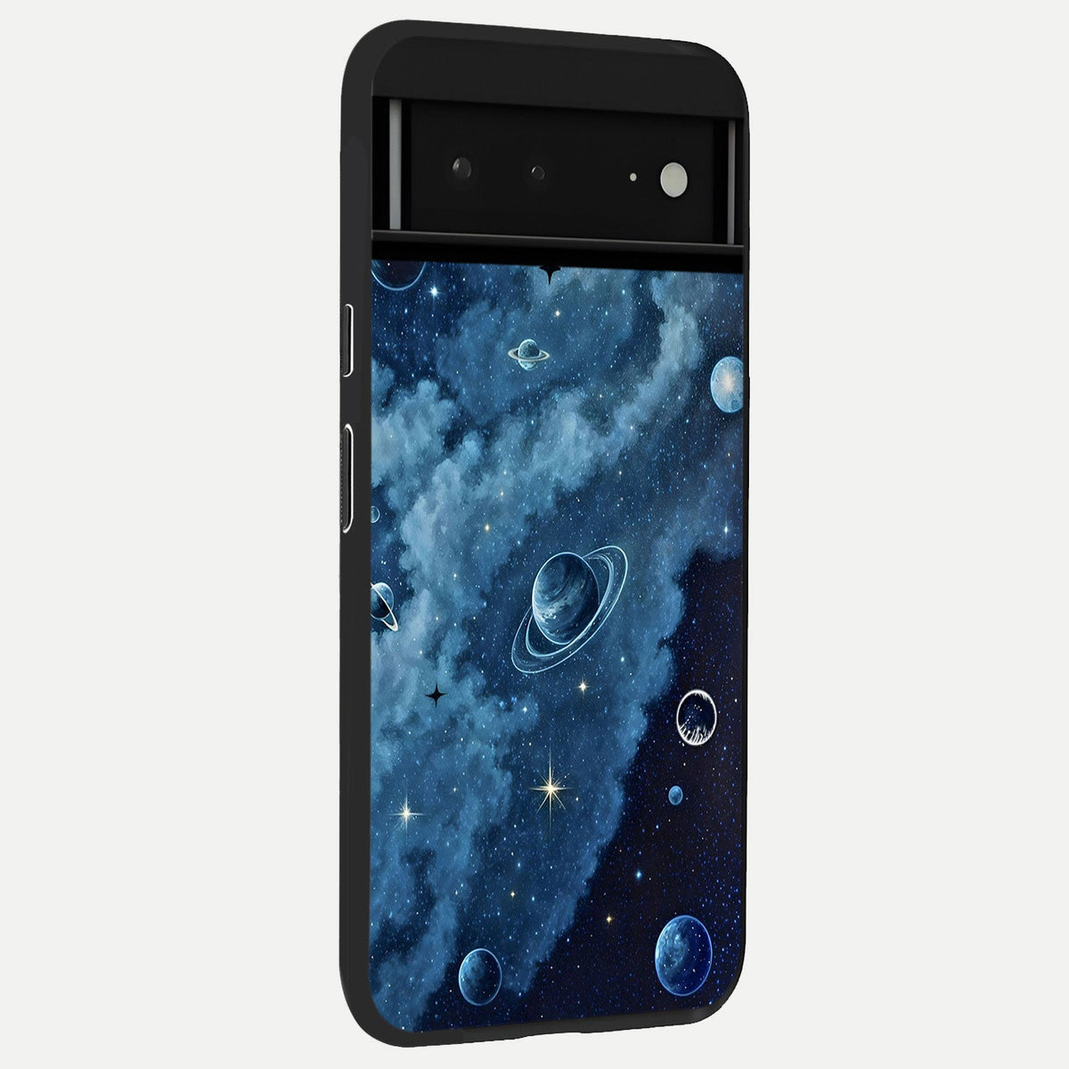  Galaxy Eye Flow back cover For Google Pixel 6A slim fit glass case with vibrant aesthetic design
