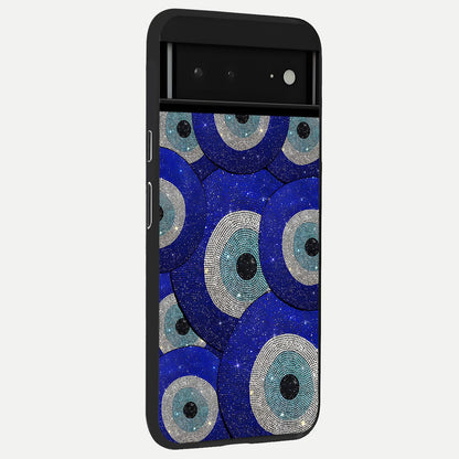  Giant Ocean Wave back cover For Google Pixel 6A slim fit glass case with vibrant aesthetic design