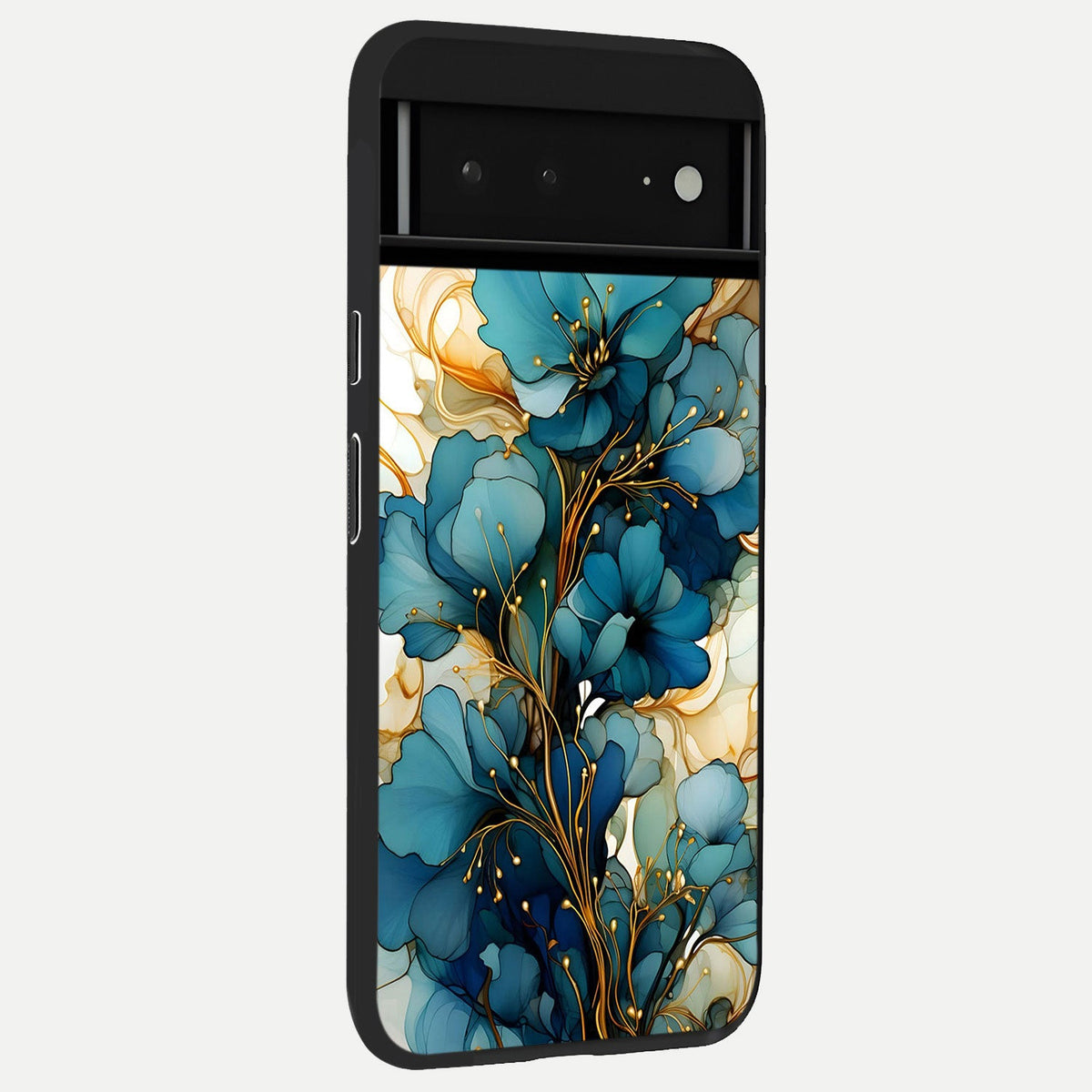  Golden Celestial Dreams back cover For Google Pixel 6A slim fit glass case with vibrant aesthetic design