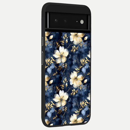  Golden Moon Magic back cover For Google Pixel 6A slim fit glass case with vibrant aesthetic design