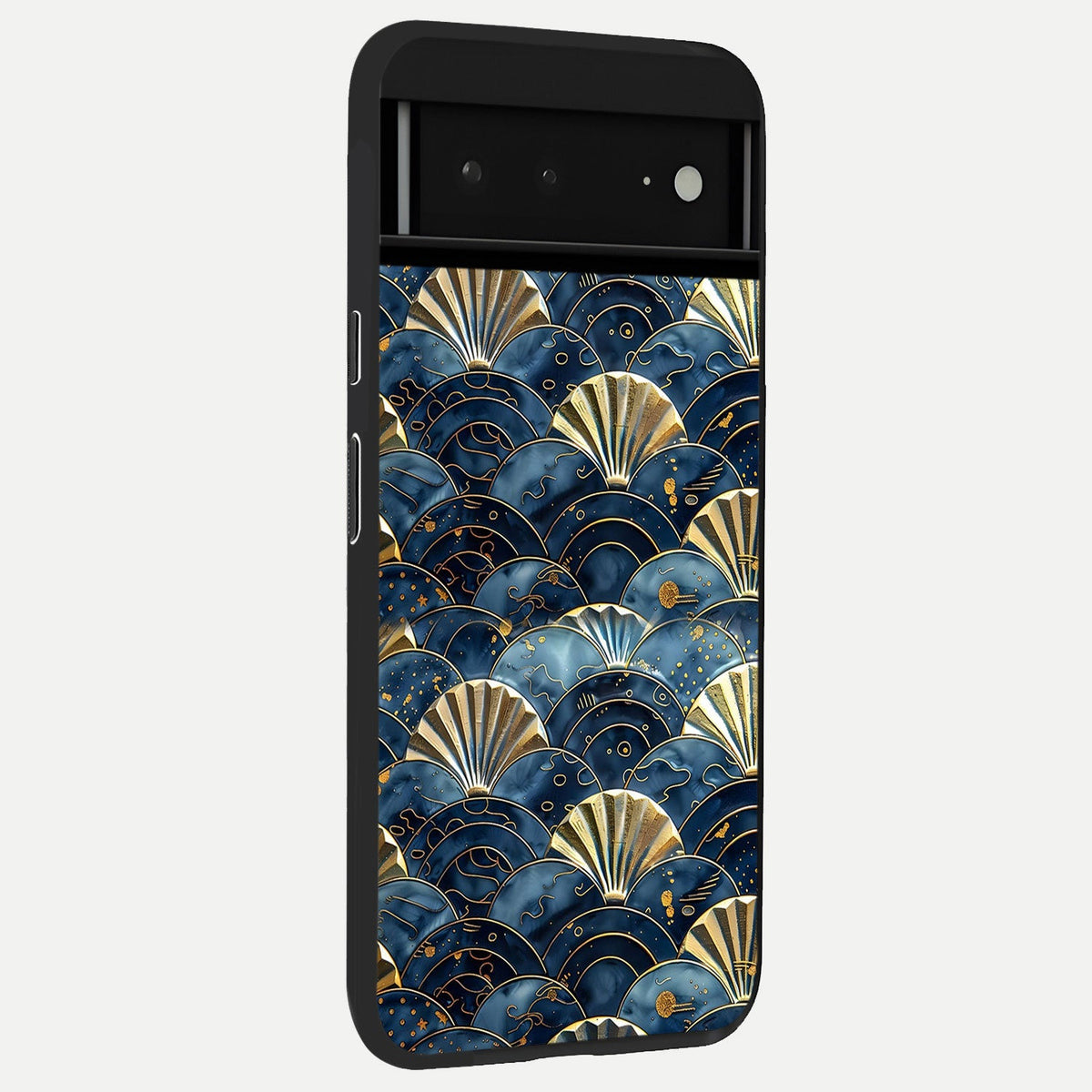  Golden Wing Flight back cover For Google Pixel 6A slim fit glass case with vibrant aesthetic design