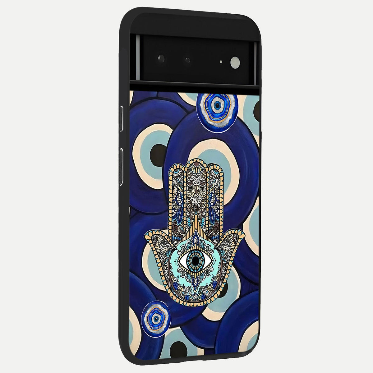  Happy Luck Vibe back cover For Google Pixel 6A slim fit glass case with vibrant aesthetic design