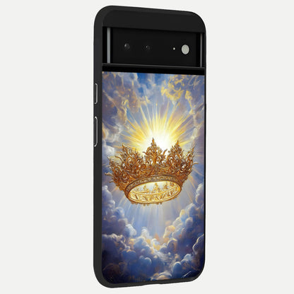  Heavenly Daisy Horizon back cover For Google Pixel 6A slim fit glass case with vibrant aesthetic design