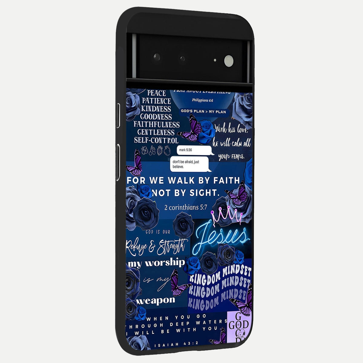  Krishna Eye back cover For Google Pixel 6A slim fit glass case with vibrant aesthetic design