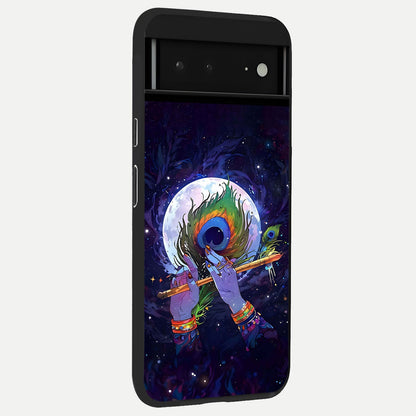  Lavender Dream Skies back cover For Google Pixel 6A slim fit glass case with vibrant aesthetic design
