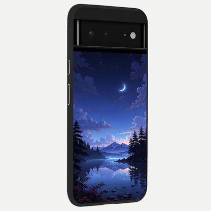  Midnight Muscle Ride back cover For Google Pixel 6A slim fit glass case with vibrant aesthetic design
