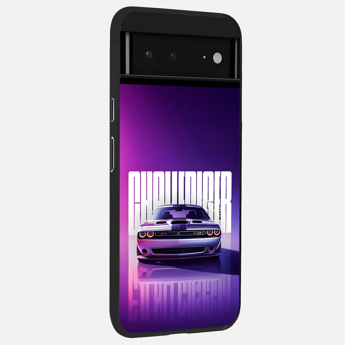  Midnight Paisley Glow back cover For Google Pixel 6A slim fit glass case with vibrant aesthetic design