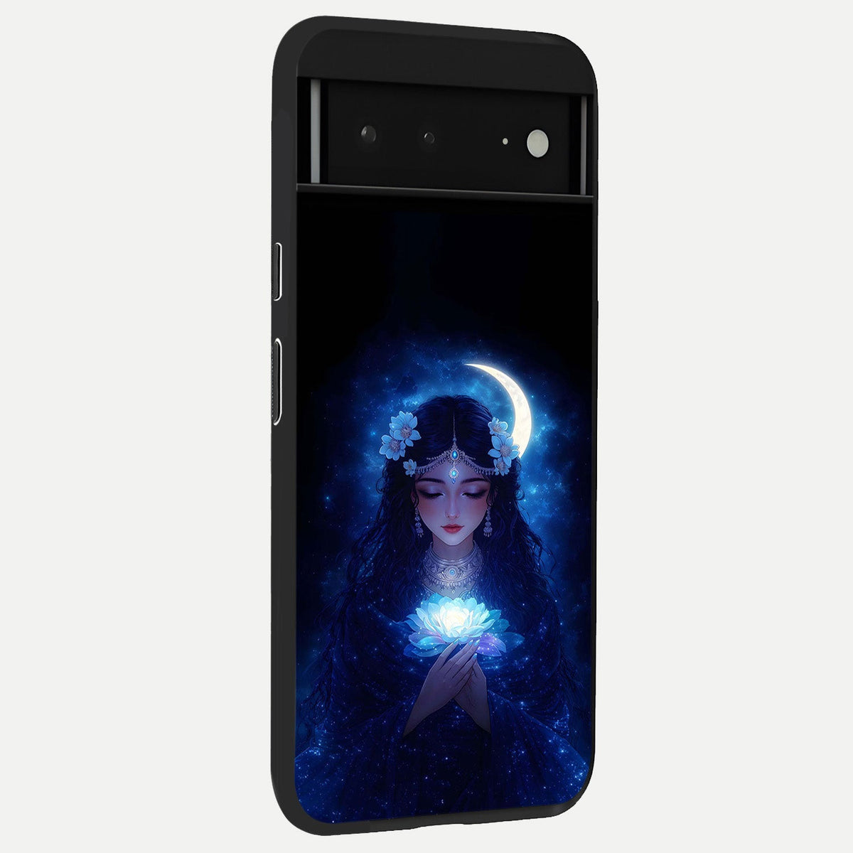  Mystic Palm Guard back cover For Google Pixel 6A slim fit glass case with vibrant aesthetic design