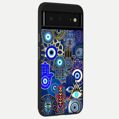  Mystic Valley Light back cover For Google Pixel 6A slim fit glass case with vibrant aesthetic design