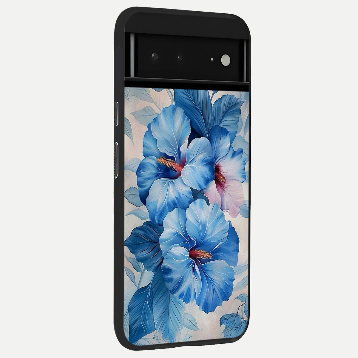  Ocean Moon Waves back cover For Google Pixel 6A slim fit glass case with vibrant aesthetic design