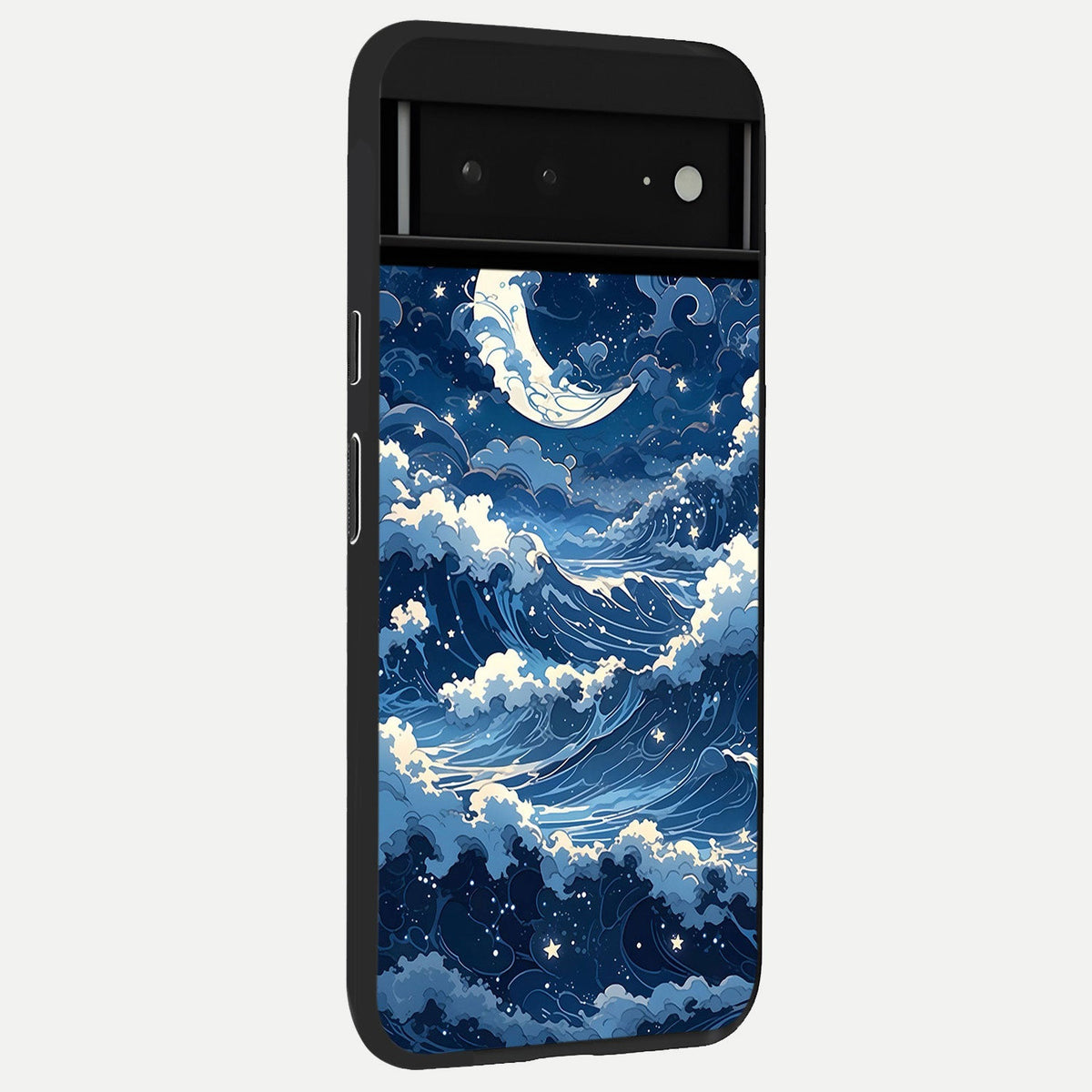  Orange Fruits Pattern back cover For Google Pixel 6A slim fit glass case with vibrant aesthetic design
