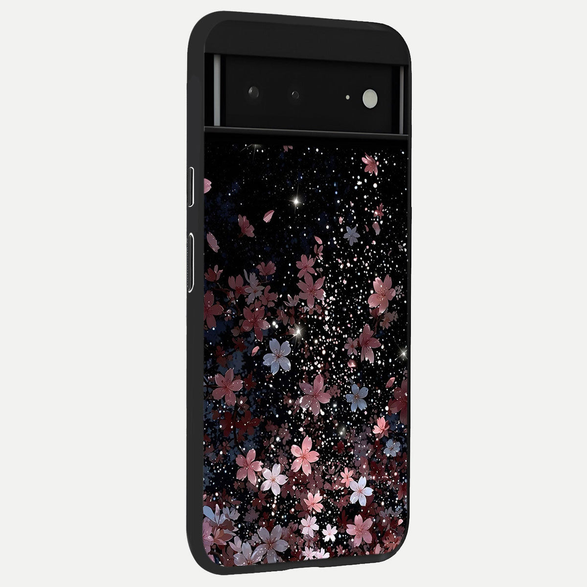  Starlit Flower Dreams back cover For Google Pixel 6A slim fit glass case with vibrant aesthetic design
