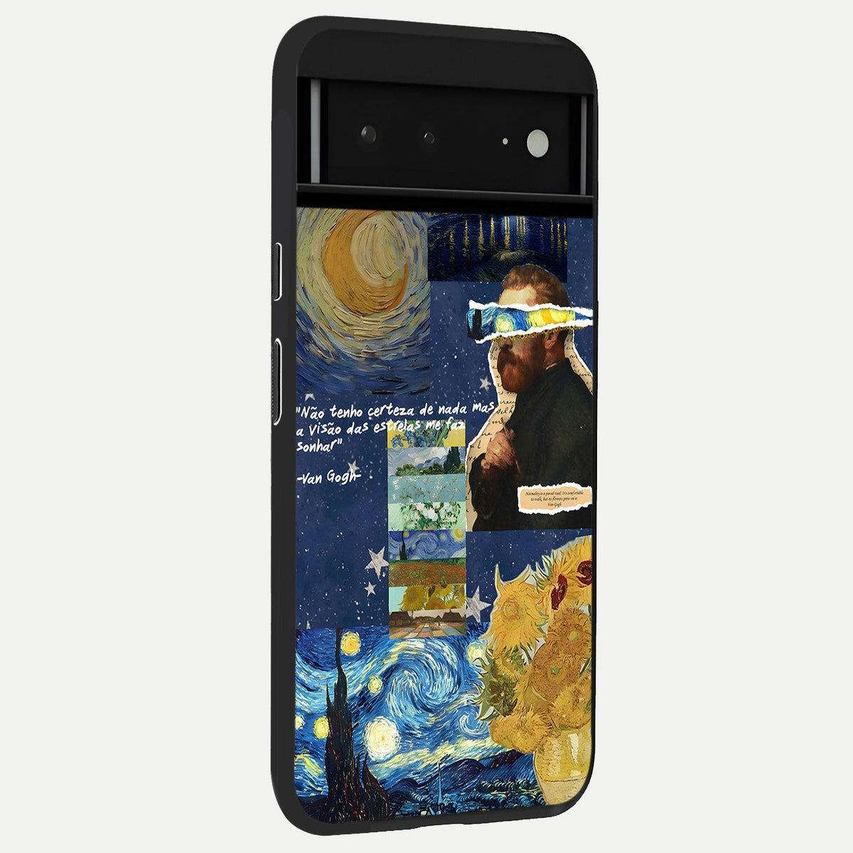  Starry Dream Vision back cover For Google Pixel 6A slim fit glass case with vibrant aesthetic design