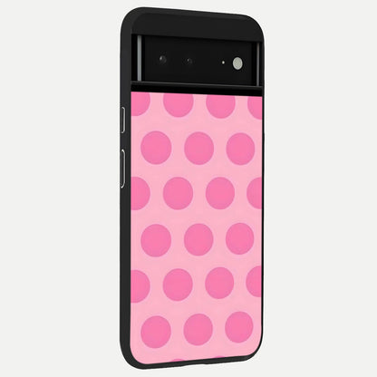  Sweet Dot Dreams back cover For Google Pixel 6A slim fit glass case with vibrant aesthetic design