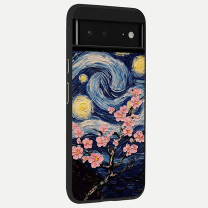  Van Gogh Scenery back cover For Google Pixel 6A slim fit glass case with vibrant aesthetic design