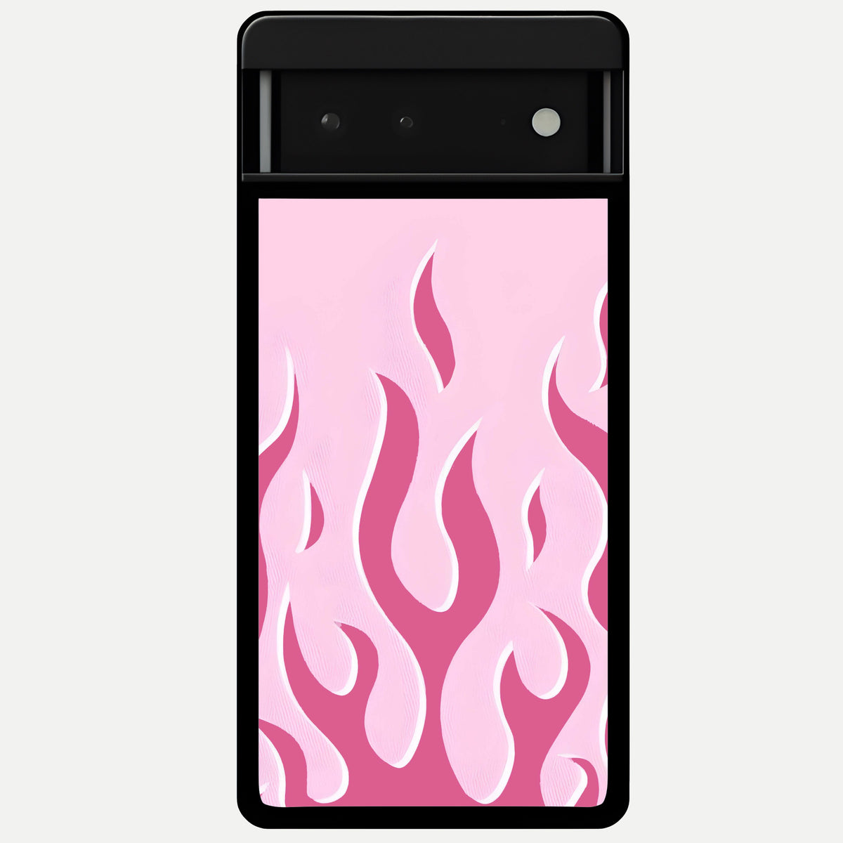  Blush Flame Energy Glass Case For Google Pixel 6 back cover – full design glossy printed glass finish