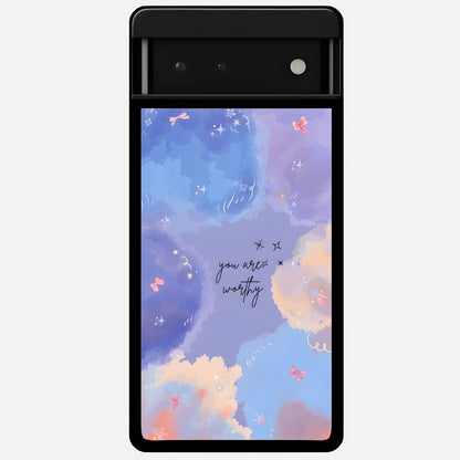  Celestial Cloud Magic Glass Case For Google Pixel 6 back cover – full design glossy printed glass finish