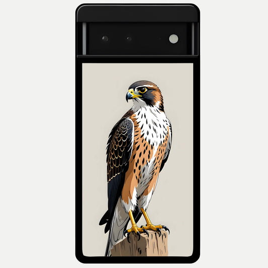  Clever Eagle Glass Case For Google Pixel 6 back cover – full design glossy printed glass finish