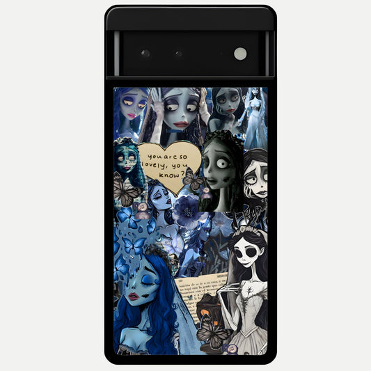  Corpse Bride Posters Glass Case For Google Pixel 6 back cover – full design glossy printed glass finish
