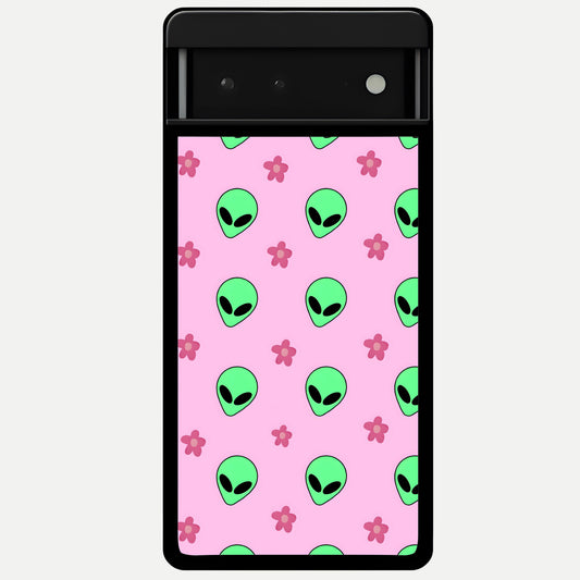  Cosmic Cute Crush Glass Case For Google Pixel 6 back cover – full design glossy printed glass finish