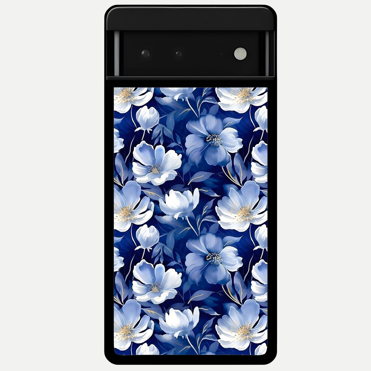  Cute Floral Patterns Glass Case For Google Pixel 6 back cover – full design glossy printed glass finish