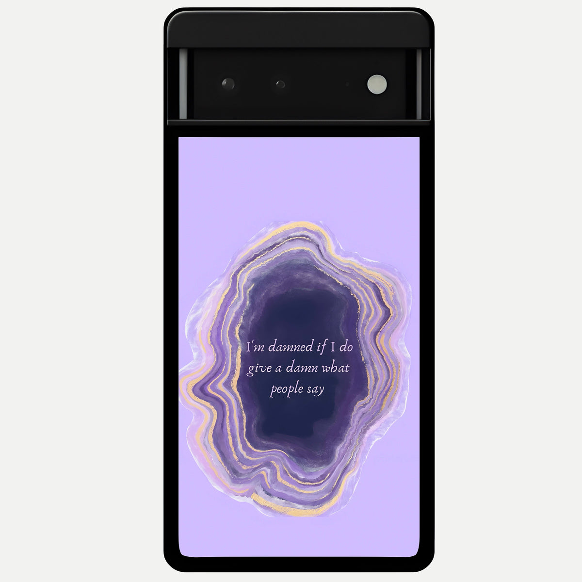  Damned People Quote Glass Case For Google Pixel 6 back cover – full design glossy printed glass finish