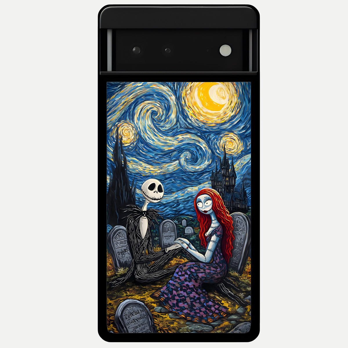  Eternal Night Love Glass Case For Google Pixel 6 back cover – full design glossy printed glass finish