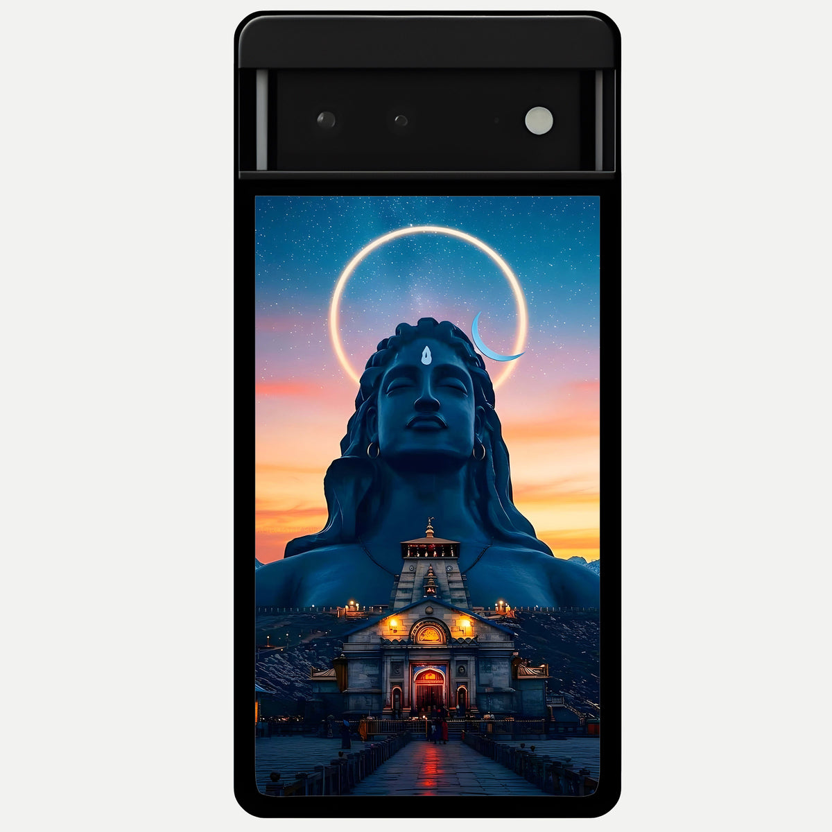  Eternal Shiva Aura Glass Case For Google Pixel 6 back cover – full design glossy printed glass finish