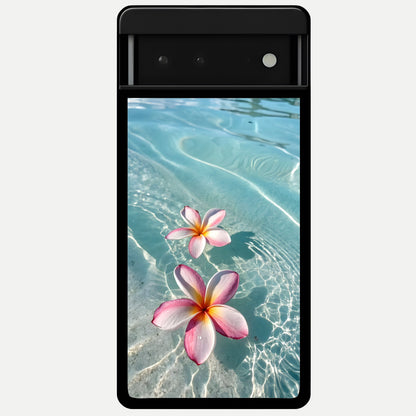  Floating Bloom Bliss Glass Case For Google Pixel 6 back cover – full design glossy printed glass finish