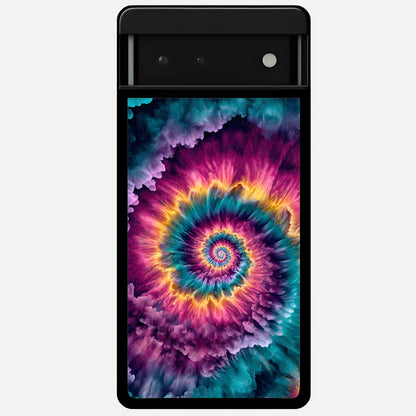  Galactic Spiral Burst Glass Case For Google Pixel 6 back cover – full design glossy printed glass finish