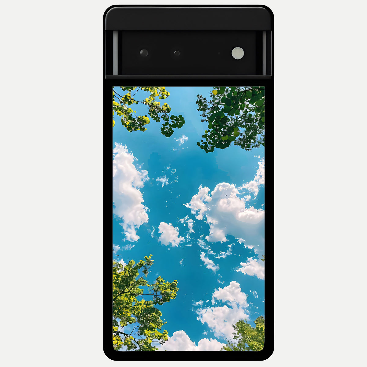  Green Moon Energy Glass Case For Google Pixel 6 back cover – full design glossy printed glass finish