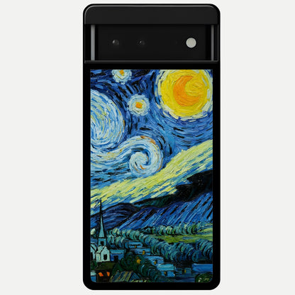  Inspired Van Gogh Art Glass Case For Google Pixel 6 back cover – full design glossy printed glass finish